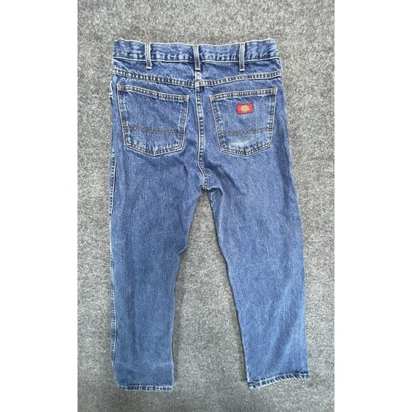 Dickies Jeans Mens 32x30 Blue Workwear 100% Cotton - Has Stains - Picture 2 of 11